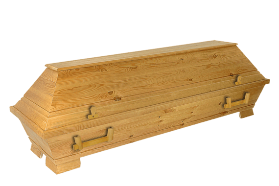 Sarg zur Feuerbestattung in Darmstadt