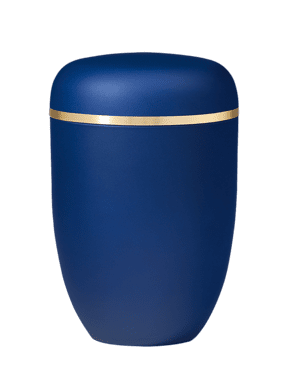Blaue Urnen zur Feuerbestattung in Darmstadt Bessungen