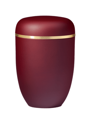 Rote Urnen zur Feuerbestattung in Darmstadt Bessungen